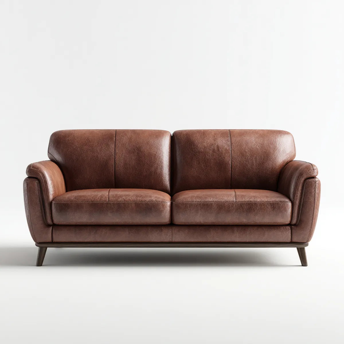 Sofa, 2-kanapa z tworzywa sztucznego Cognacbraun 170 x 90 x 88 cm