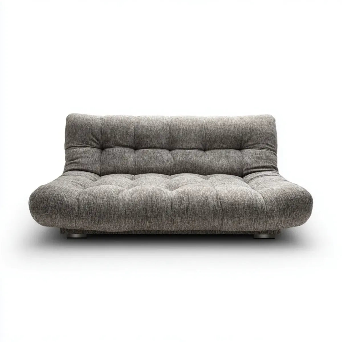 Sofa, Łóżko sofa 2-osobowa szary 180 x 90 x 82 cm poliester prostokątna