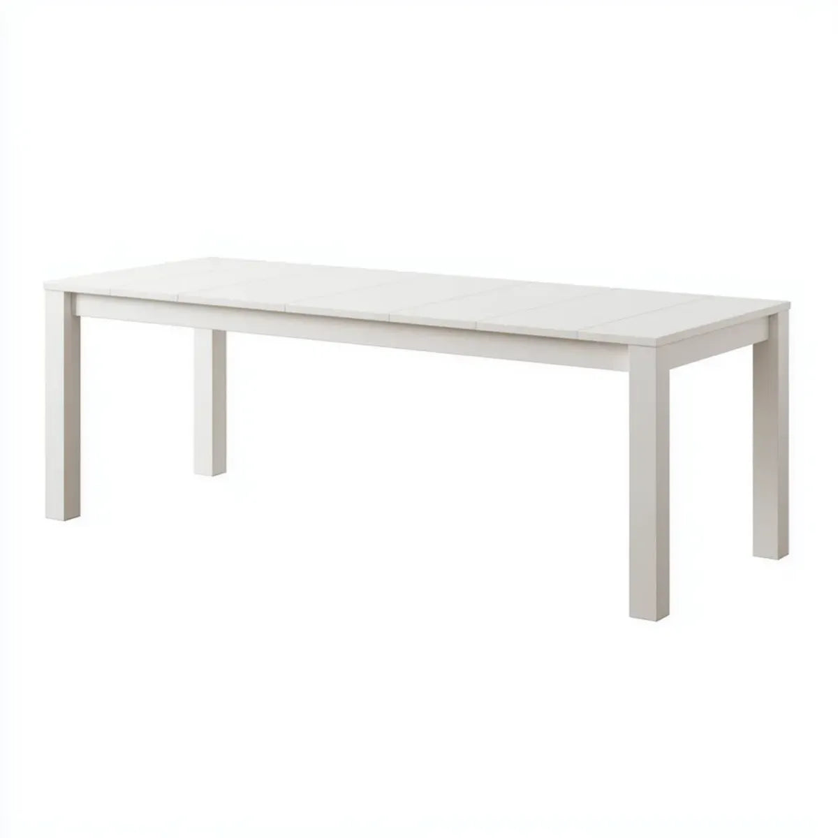 Stół do jadalni, Wypuszczalny stół jadalny Biały 175- 260 x 95 x 74 cm deska wiórowa fornir prostokątny