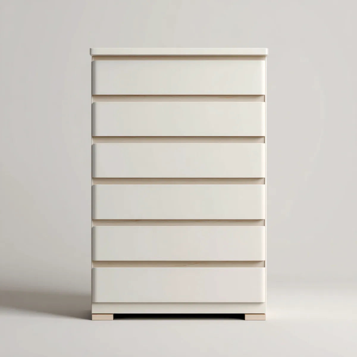 Komoda, Skrzynia z 6 szufladami Białe 80 x 40 x 140 cm MDF Prostokątne